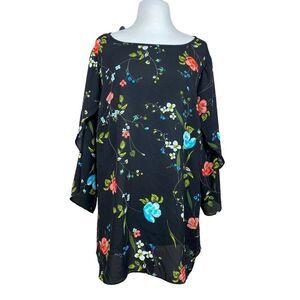 Worthington Blouse Plus Size 1X Floral Print
